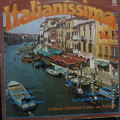 Lp Anthony Giannini Canta Em Italiano - Italianí Vinil Raro