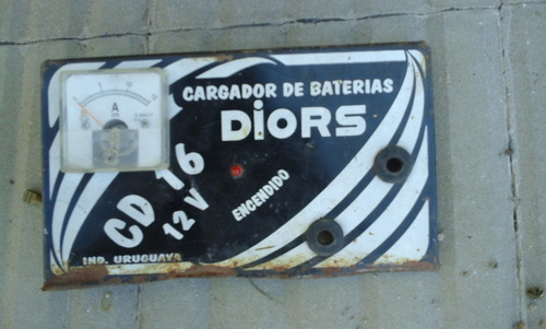 Chapa Esmaltada Cargador De Bateria Diors 24 Cns   X  12 Cns