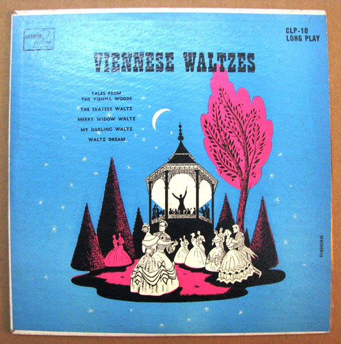 Antiguo Lp Valses Vieneses Continental Records Usa Años 1950