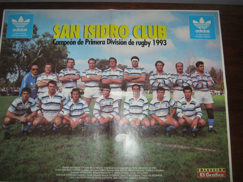 Poster De San Isidro Campeon 1993 Rugby