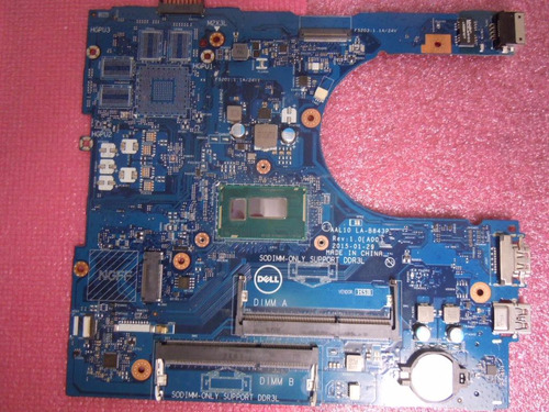 Placa Mãe Notebook Dell Inspiron 5458/5558 I3 Com Cooler