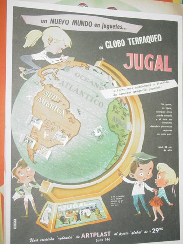 Publicidad Clipping Juguetes Jugal Globo Terraqueo Artplast