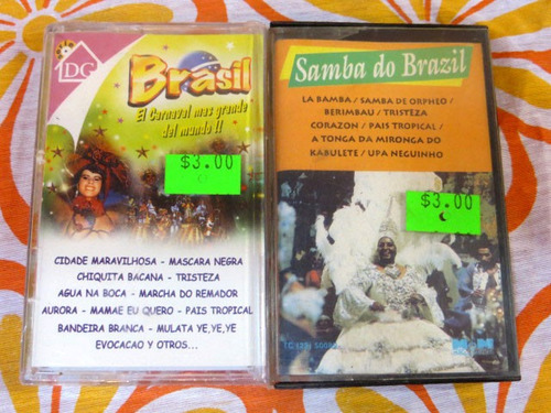 Lote Cassette De Brasil - Samba Do Brazil + El Carnaval Más