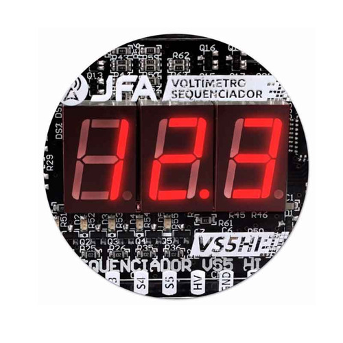 Voltimetro Sequenciador Digital Jfa Vs5hi Led Vermelho