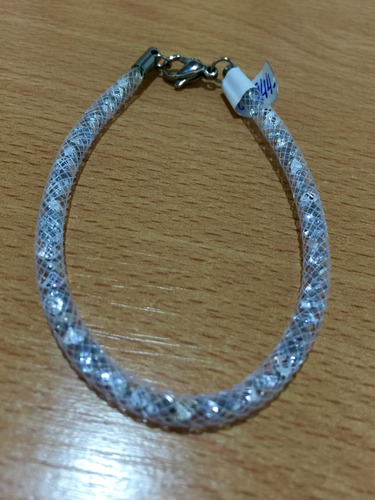 Pulsera De Acero Quirúrgico Importada De Piedras Swarovski