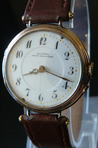 Oferta Reloj Antiguo Oro Solido 14k Suizo Alpina De 1895