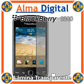 2 Lamina Protector Pantalla Blackberry Curve 9380 Transparen