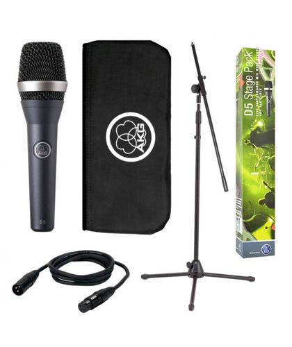 Microfono Akg D5 Pack Pie Soporte Cable Y Accesorios Cuo