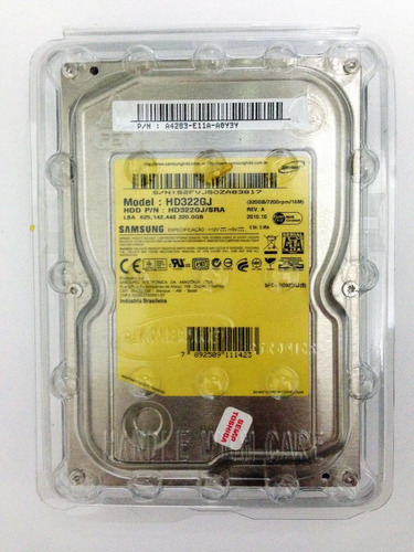 Hd Interno 320gb Sata Samsung 7200rpm 3,5` Modelo: Hd322gj