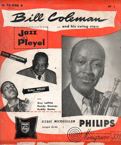 Ep Bill Coleman And His Swing Stars N°1 & N°2 Jazz A Pleyel