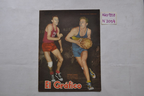 Grafico N 2054 Poster Boca Juniors 1958 Basquet Enriq Borda