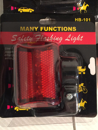 Luz Led Farolito Seguridad Bicicleta Con Soporte Asiento