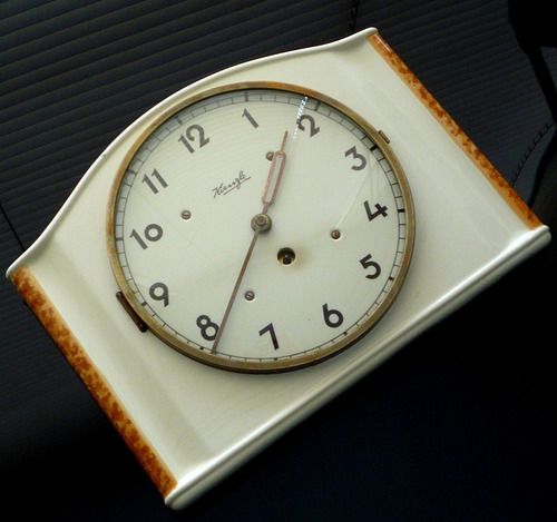 Kienzle Reloj De Pared Aleman Antiguo Cerámica Junghans Swt