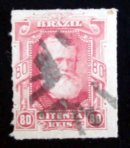 Brasil - Sello Yv. 40 Pedro Ii 80 Reis Usado L3703