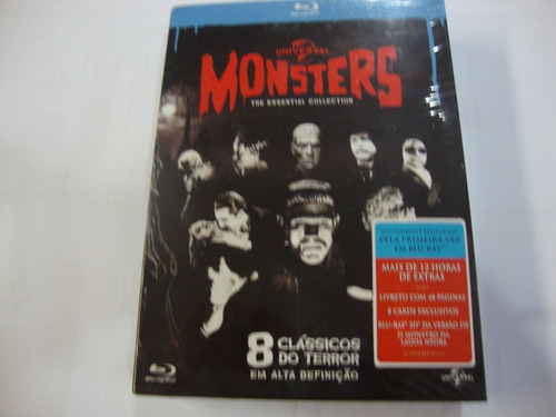 Box Blu-ray Monstros - Drácula Frankenstein Múmia Lobisomem