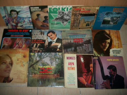 Lote De 13 Lp De Musica Paraguaya Discos De Coleccion!!!