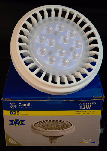 Lampara Led Ar111 12w Gu10 220v Fria Candil Ahorra