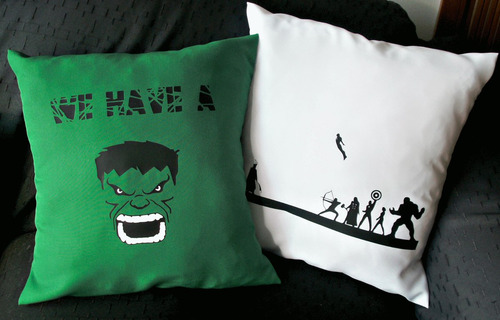 Almohadones Civil War Capitan América Iron Man Avengers