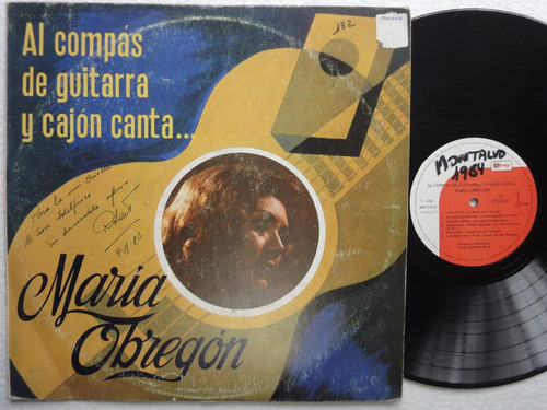 Lp Maria Obregon Al Compas De Guitarra Y Cajon Virrey Stereo