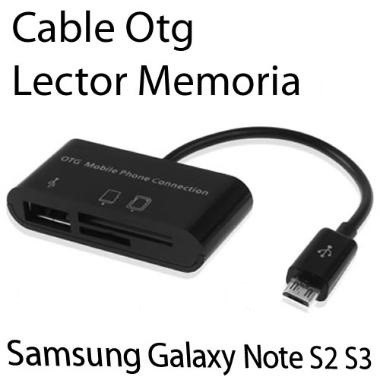 Adaptador Lector Otg Para Galaxy S2 9100 S3 9300 Note Sd Mic