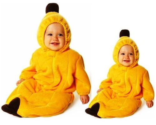 Roupa Para Bebês Na Fantasia De Banana G