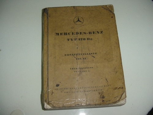 Auto Mercedes Benz 170 Da, Manual Despiece