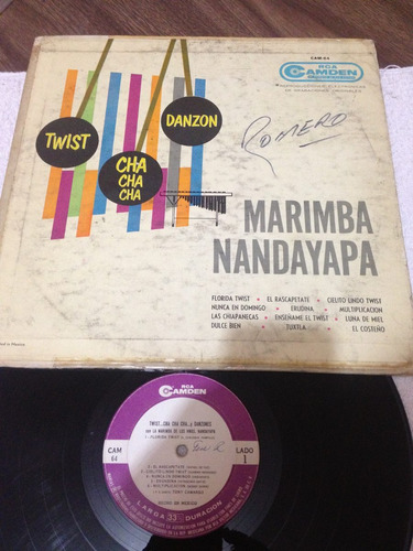 Marimba Nandayapa Twist Danzon Cha Cha Cha Disco De Vinil 