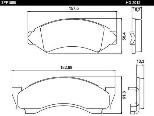 Pastillas De Freno Delanteras F100 79/94 Sin Sensor Corven