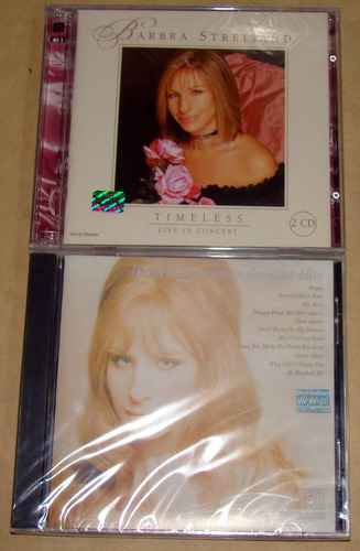 Barbra Streisand Timeless + Greatest Hits Lote 2 Cds Kktus