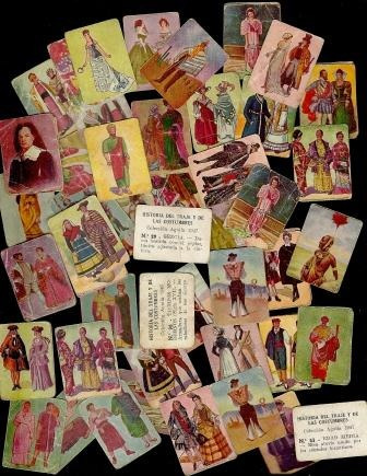 Lote 80 Figuritas Aguila 1947 Historia Del Traje Y Costumbre