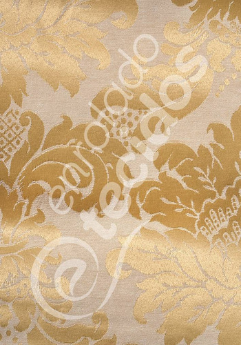 Tecido Jacquard Dourado 30m X 2,8 Parede Buffet Toalhas