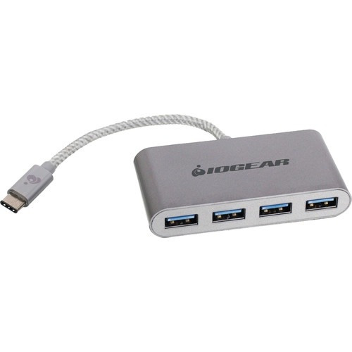 Usb Hub De Usb-c A 4-usb 3.0 Iogear Para Nueva Macbook Pro