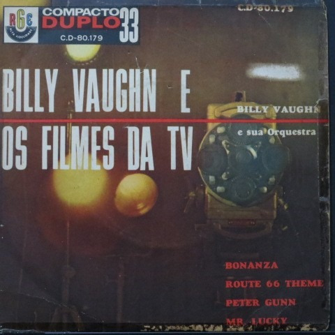 Billy Vaughn - Bonanza - Peter Gunn - Ro Compacto Vinil Raro