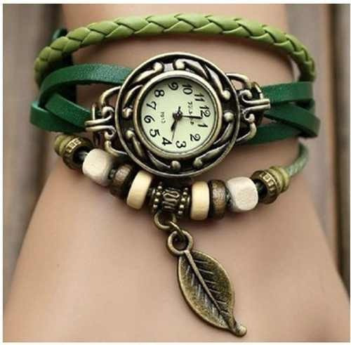 Reloj Pulsera Vintage Cuero Dama Relojes Somos Tienda