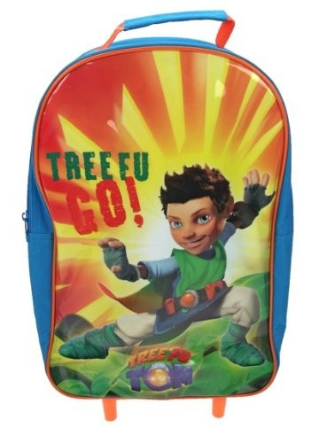 Imagem 2 de 3 de Mochila Infantil De Rodas Do Tree Fu Tom + Lancheira
