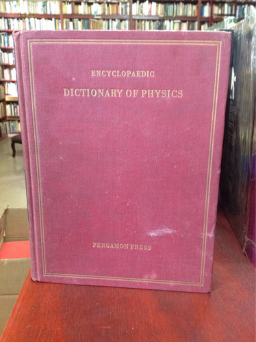 Diccionario Enciclopédico De Física De Pergamon Press