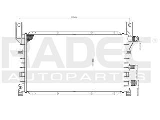 Radiador Ford Courier 2004 L4 1.4/1.6 Lts Std