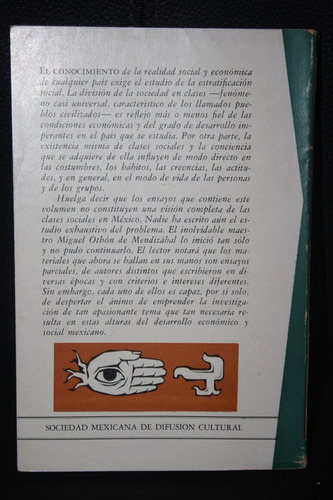 Las Clases Sociales En Mexico, Varios Autores (Usado)