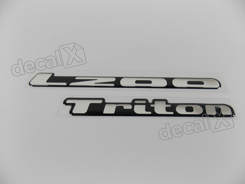 Emblema Adesivo Resinado Mitsubishi L200 Triton Tton