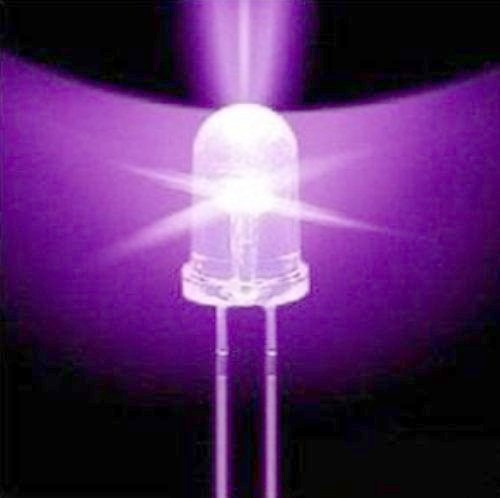 Led Uv F5 5mm Luz Ultra Violeta 390-395nm Ultralight