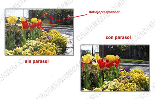 Parasol Rectangular 25mm Videocamara Camcorder