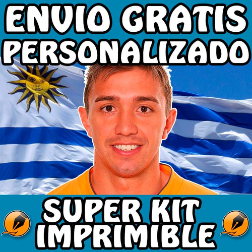 Kit Imprimible Uruguay - Muslera Fútbol Personalizado Candy