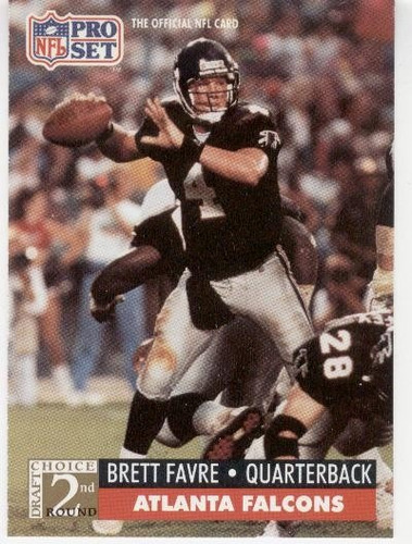 1991 Pro Set Brett Favre Rookie Atlanta Falcons