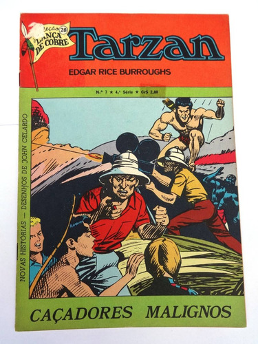 Tarzan Nº 7: Caçadores Malignos - Celardo - 4ª Série - Ebal