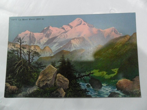 Paisaje 4810 M Le Mont Blanc Montaña Tarjeta Postal