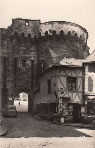 Antigua Foto Postal Puerta Prision De Vannes Francia