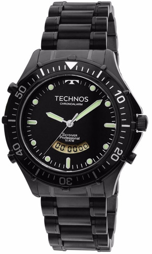 Relógio Technos Masculino Skydiver T205iy/4p Anadigi Preto