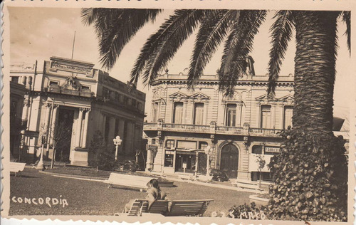 Antigua Foto 1947 De Plaza 25 De Mayo De Concordia Argentina