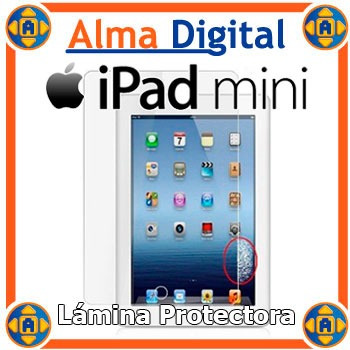 Imagen 1 de 4 de Protector Pantalla iPad Mini Transparente Antireflejo + Paño