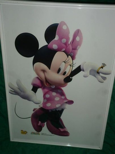 Cuadro Enmarcado De Aluminio / Minnie Mouse